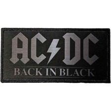 AC/DC Standard Patch Rectangular Back In Black