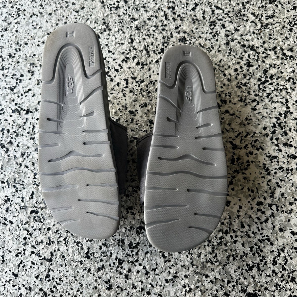 Ugg Xavier Ballistic Slides Mens 11 Slip On Sandals Gray 