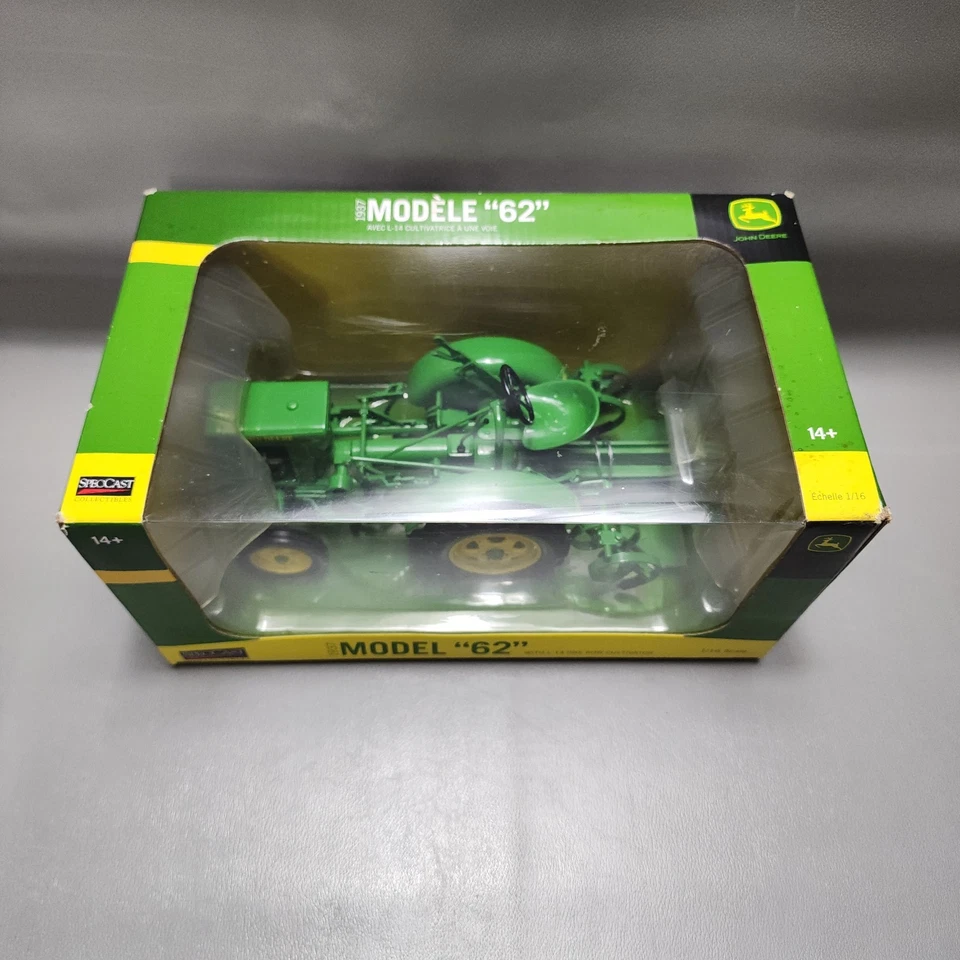 Speccast John Deere 1937 Model 62 Tractor L-14 Cultivator 1:16 Diecast JDM219 - Image 2 of 4