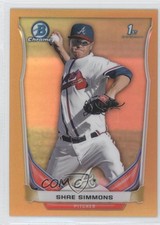 2014 Bowman Chrome Prospects Gold Refractor 6/50 Shae Simmons #BCP1 1j6