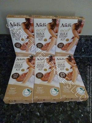 144 Nad's ECO Wax Strip Kit 3 Strip Sizes Included Hair Removal (6 boxes of 24)