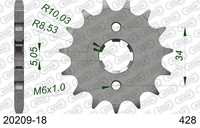 Ritzel Antriebsritzel 18-ZäHne 428-Teilung FüR Derbi Senda 125 Sm Bj. 2004-2007