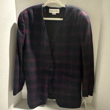 Vintage Jones New York 100 Wool Blazer Jacket Size 14 Made in USA