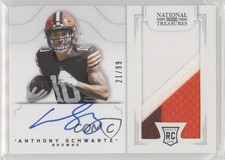 2021 National Treasures Crossover Rookie 21/99 Anthony Schwartz Patch Auto s3g