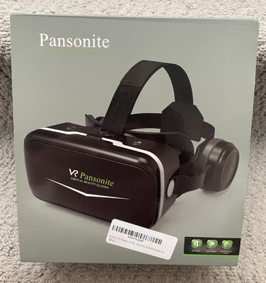 Pansonite VR Headset with Remote Control 3D Glasses Virtual Reality Headset 