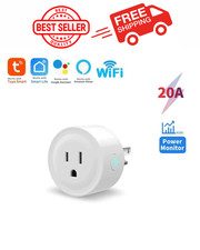 Tuya WiFi Smart Plug 20A with Power Monitor U...