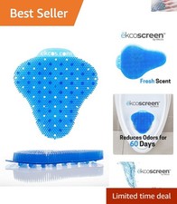 60-Day Anti-Splash Urinal Screen with Deodorizer - Fresh Scent, 12-Pack