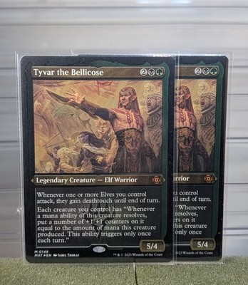 MTG Tyvar the Bellicose Foil Etched MAT 148 - Aftermath Magic The Gathering Card