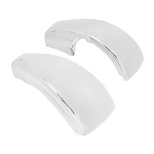 Motorcycle Battery Side Fairing Covers Compatible with Harley Flat Style-Chrome