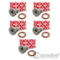 5X febi bilstein ÖLablassschraube MIT Dichtring M12 X 1,5 8Mm Innensechskant ÖLW
