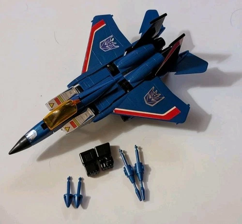 Complete Thundercracker  1984 Vintage G1 Transformers Action Figure Pre Rub