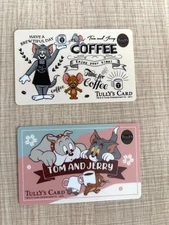 TULLY'S COFFEE Tom & Jerry Gift Cards 2 Sets Unused Expired 2027 Japan