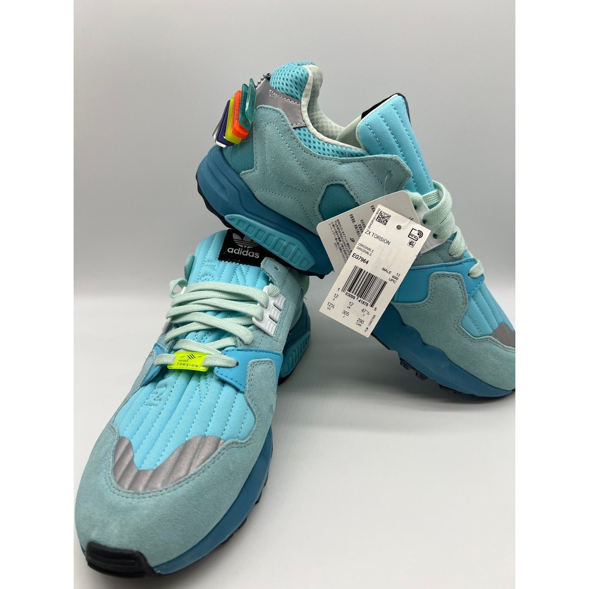 Size 12.5 - Adidas ZX Torsion Aqua for sale online | eBay