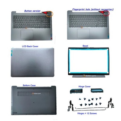 NEW For Lenovo ideapad 3-15ITL6 15ADA6 15ALC6 Back Cover/Palmrest KB/Bottom Case