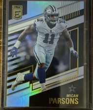 Panini 2022 Donruss Elite Hologram Micah Parsons #7 Dallas Cowboys NFL Card