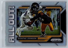 2022 Panini Prizm #AO-14 Diontae Johnson All Out! Prizms Silver