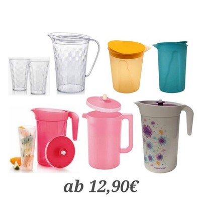 Tupperware Kannen / Ilumina, Junge Welle, Aloha, Diamant Stella, Retro Kanne NEU