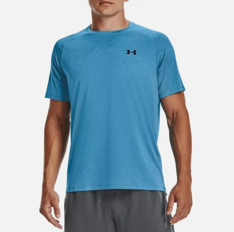 Under Armour Shirt Mens L Blue Tech Tee Loose Fit Athletic Performance NWT