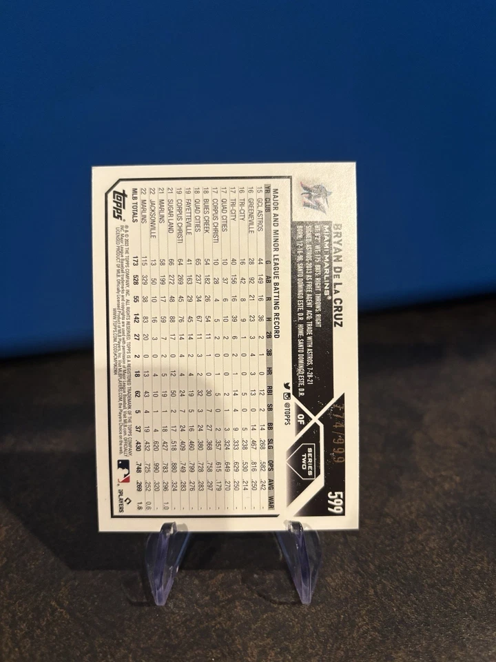 2023 Topps Bryan Delacruz Foil 774/999 - Image 2 of 2