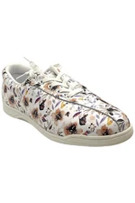 Easy Spirit Women's AP1 Sneaker Leather White/Floral/Multi/Purple