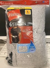 Hanes Tagless t-shirt 6 Pack Men's Size Large