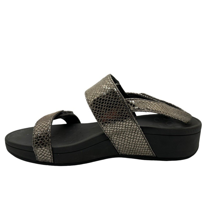 VIONIC Platform Wedge Slingback Embossed Sandals … - image 2