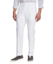 Tommy Hilfiger Mens Modern fit Dress Pants 34 / 34 White Solid Stretch