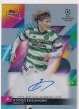 Topps Finest Champions League 2024 No. A-KF Kyogo Furuhashi Auto Refractor