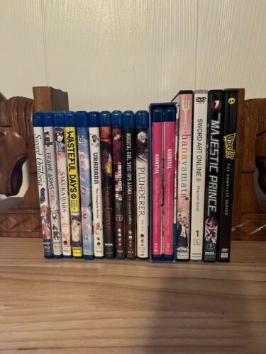 Assorted Anime DVDs and Blu-ray (Pre-Owned)