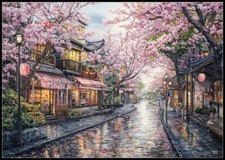 Tokyo Bistro - DIY CHart Counted Cross Stitch Patterns Needlework DMC Color