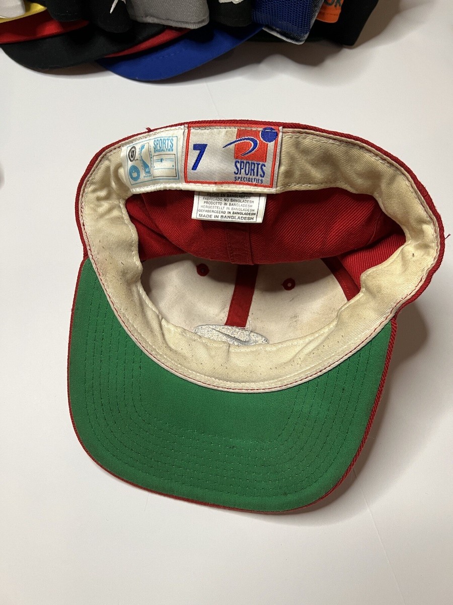 Vintage Nike Sports Specialties fitted hat Size 7 Red 90s