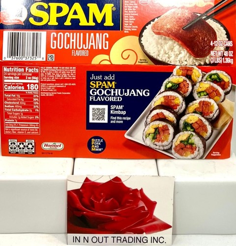 Spam Gochujang Luncheon Meat 12 oz ( Pack of 12 )~11/2027 - Picture 3 of 5