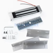 180kg 350lb Magnetic Lock +Z&L mounting kit for Door Entry Access Control System