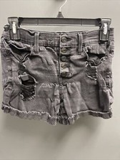 Mudd High Rise Black Jean Shorts Sz 3