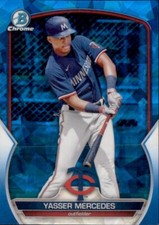 2023 BOWMAN CHROME PROSPECT SAPPHIRE MINNESOTA TWINS - YASSER MERCEDES #BCP-99