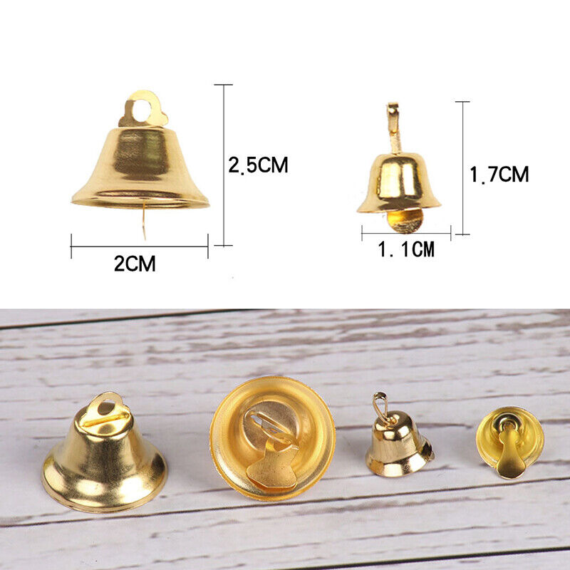 1cm 2cm Small Bells For Crafts Mini Jingle Bells Gold Silver Pet