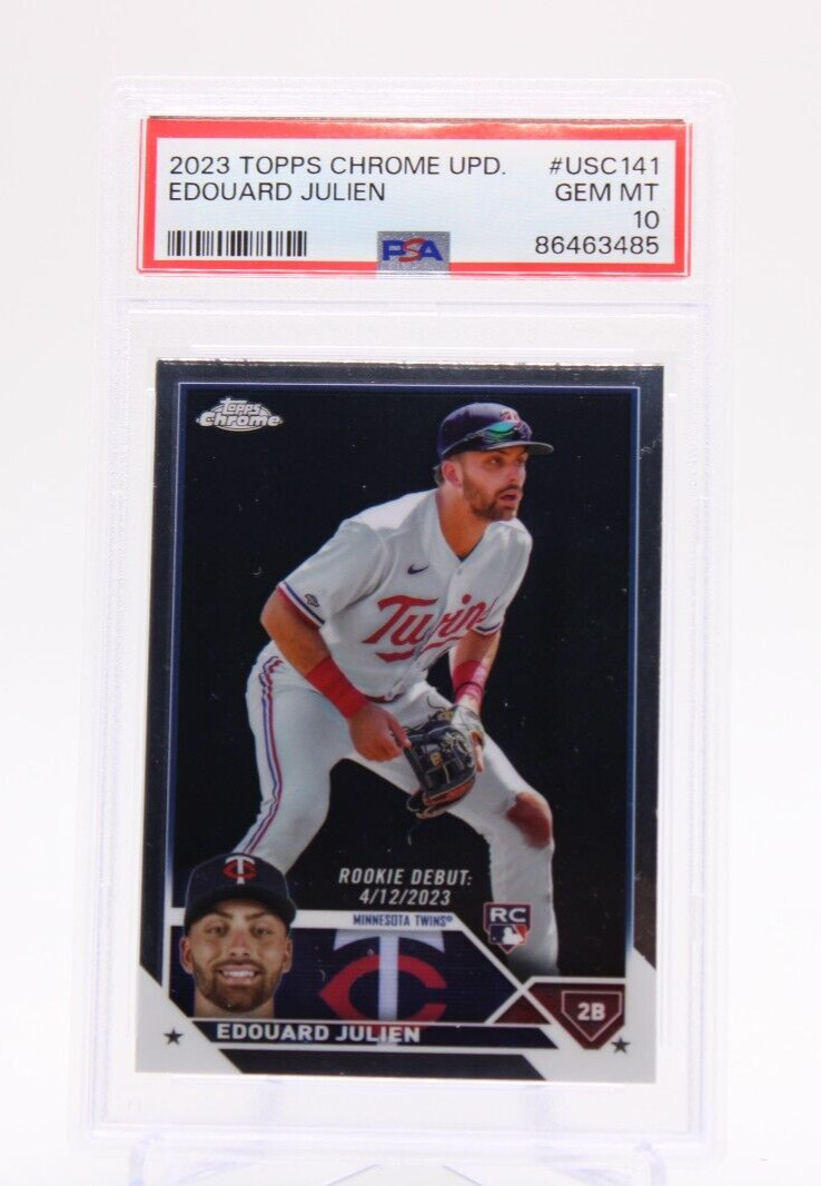 EDOUARD JULIEN 2023 Topps Chrome Update RC Rookie Debut PSA 10 GEM MT