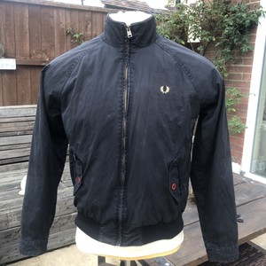 black jacket with tartan lining