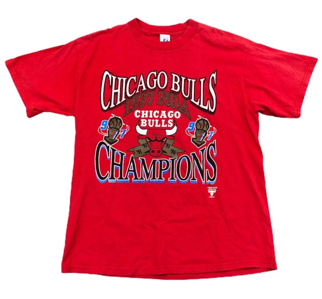 Vintage Chicago Bulls 1997 NBA Finals Champions T Shirt Size XL Logo 7 | eBay