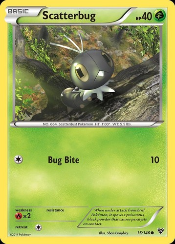 Pokemon Scatterbug (15/146) XY LP