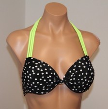 NWT California Waves Swimsuit Bikini Bra Top Sz M Push-up Multi Hulter