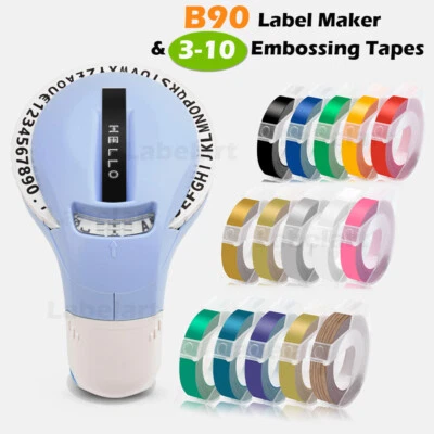 Dymo Omega Home Embossing Label Maker Embosser OR 3D Embossing Label Tape 9mm 3m