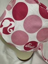 Men/Women Surgical Scrub Cap Lined B Doll Pink and White 100 Cotton