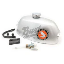 Primer Silver Mini Trail Z50 K0 K1 1968-1970 Gas Fuel Tank Emblems Cap Petcock