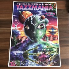 TAZZMANIA - A4 RAVE FLYER - 8/9/1995 - RHYTHM STATION, ALDERSHOT - LOOK