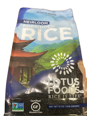 Lotus Foods Heirloom Forbidden Black Rice - 15 oz.