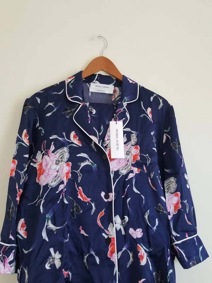 prabal gurung (traje pantalón estampado floral de seda) Foto 3 de 4