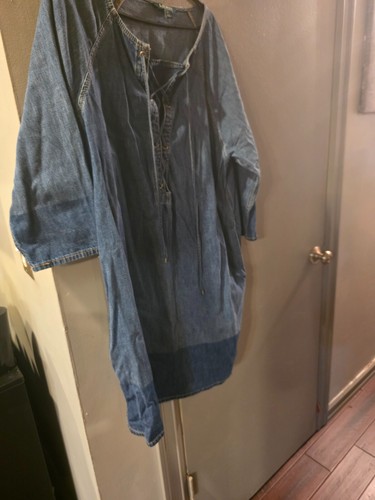 WOMENS RALPH LAUREN DENIM DRESS SIZE 1X - Picture 4 of 7