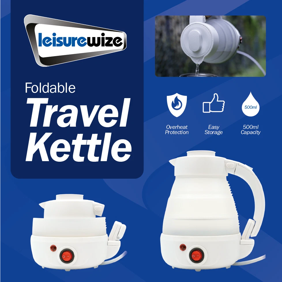 Small Electric Kettle Stainless Steel, 0.6L Portable Travel Kettle