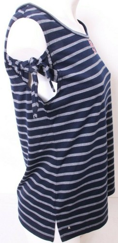 NEW Saint St. Louis Cardinals Antigua Striped Navy Blue knot Tank Shirt Womens M - Picture 7 of 9